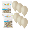 Balony Lateksowe Klasyczne Pastelowe Beżowe Latte Na Urodziny 10" 200 szt.	