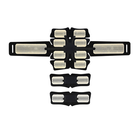 ABS Elektrostymulator Masażer Mięśni Brzucha Ramion + Wymienne Żelowe Naklejki Motylki 4 szt.