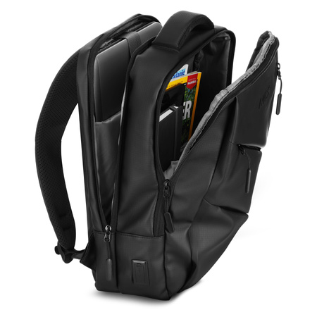 Plecak Miejski Turystyczny Trekkingowy Sportowy Z Miejscem Na Laptopa USB 15 L NILS
