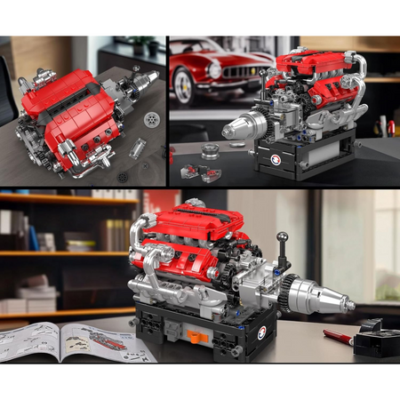 Zestaw Klocki Konstrukcyjne Silnik Samochodowy V8 750 el. Na Prezent MOULD KING