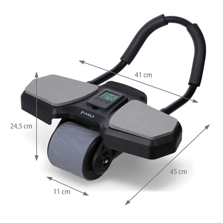 HMS Automatyczne Koło Do Ćwiczeń Fitness Mięśni Brzucha Z Wyświetlaczem