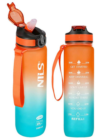 Bidon Rowerowy Butelka Sportowa Na Wodę Tritanowa BPA FREE 1000 ml NILS
