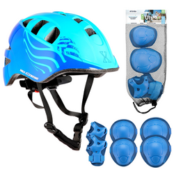 Kask Na Rolki Rower Hulajnogę Regulowany Dla Dzieci Orzeszek + Zestaw Ochraniaczy