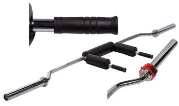 HMS Sztanga Gryf Olimpijski Łamany Treningowy Z Zaciskami  Szczękowymi