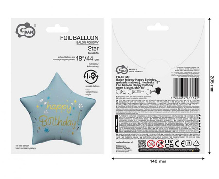 Balony Foliowe Na 3 Urodziny Dla Dziecka Kraina Lodu + Gwiazda + Cyfra 85cm