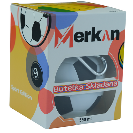 MERKAN Butelka Sportowa Bidon Składany Piłka Z Ustnikiem