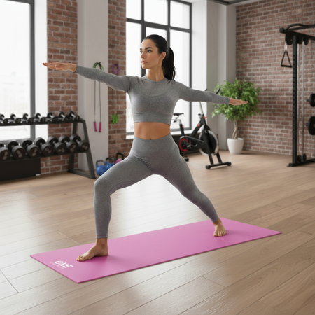 Mata Do Ćwiczeń Fitness Jogi Aerobiku Gimnastyczna Antypoślizgowa 3 mm