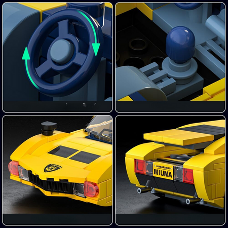 Mould King Klocki Konstrukcyjne Auto Samochód Wyścigowy 321 Elementów + Gablota