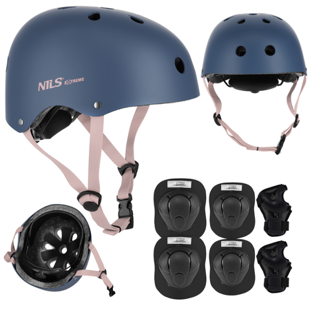 Kask Na Rolki Rower Hulajnogę Regulowany Dla Dzieci Orzeszek + Ochraniacze