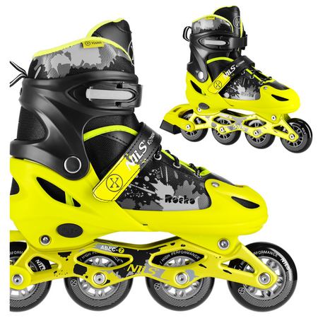 Łyżworolki Rolki Regulowane Rekreacyjne Kauczukowe Dla Dziecka NILS