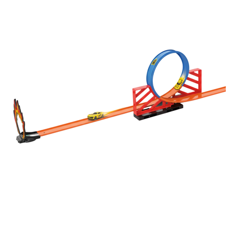 Tor Wyścigowy Samochodowy Pull Back Dla Dziecka 270 cm 3 Pętle + 3 Autka