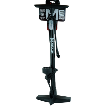 MERKAN Pompka Rowerowa Z Manometrem Do Roweru Podłogowa Warsztatowa