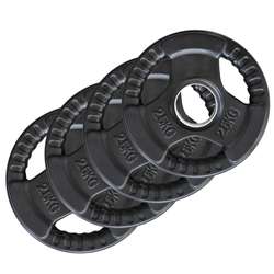 Talerze Olimpijskie Ogumowane Obciążeniowe Na Gryf Sztangę 4x 2,5 kg HMS