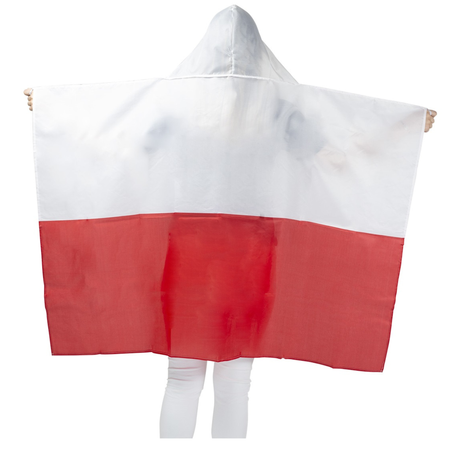 Flaga Narodowa Narzuta Kibica Polski 150x90 cm