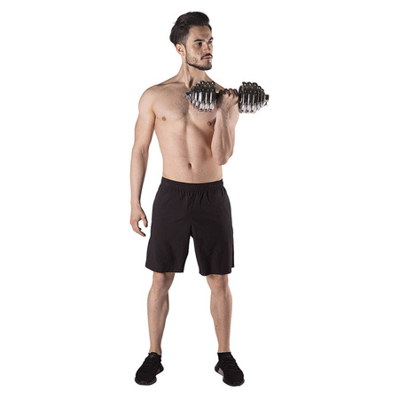 Sztangielki Hantle Treningowe Regulowane Do Ćwiczeń HMS Zestaw 2x15 kg