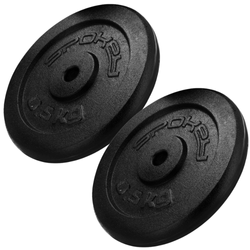 Talerz Obciążenie Żeliwne Na Gryf Sztangę Do Treningu Siłowego Zestaw 2x 0,5 kg SPOKEY