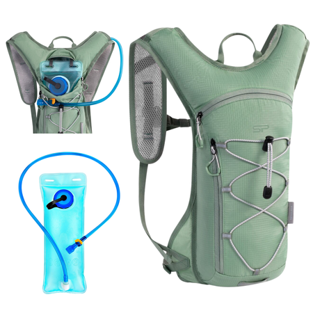 Plecak Rowerowy Turystyczny Górski Trekkingowy 5 L + Bukłak 1.5 L SPOKEY