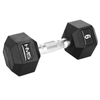 Hantle Ciężarki Gumowane Do Ćwiczeń Treningu Siłowego HEX PRO 2x9 kg HMS