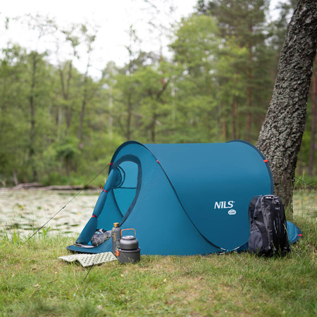 NILS Namiot Samorozkładający Kempingowy Wodoodporny + Filtr UV