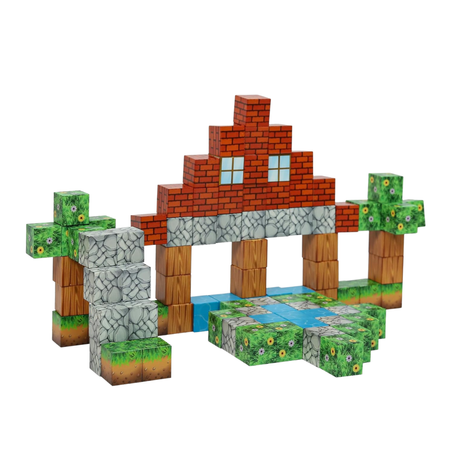 Klocki Magnetyczne Konstrukcyjne Zestaw 99 Elementów Edukacyjne Dla Dzieci