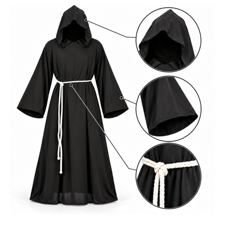 Strój Ponury Żniwiarz Śmierć Kostucha Kostium Na Halloween Dla Dorosłych