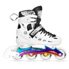 Łyżwy Rolki Regulowane LED Dziecięce Hokejowe 4w1 Łyżworolki Kauczukowe NILS