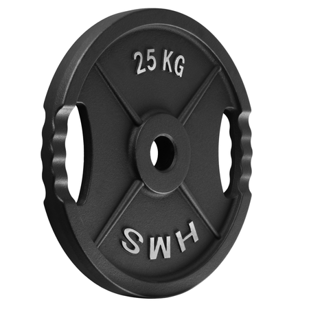 Talerze Olimpijskie Obciążenia Na Gryf Sztangę Do Ćwiczeń HMS Zestaw 2x25kg