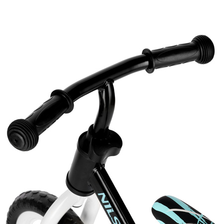 Rowerek Biegowy Dziecięcy Koła 10" Regulowany Czarny Dla Chłopca NILS