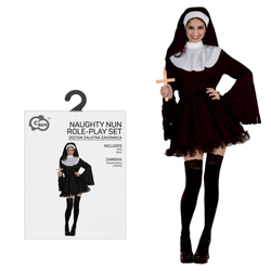Zalotna Zakonnica Strój Przebranie Halloweeen Habit Siostra Zakonna GODAN