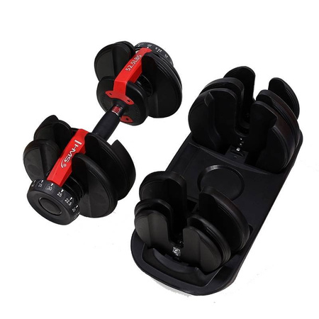 Sztangielka Regulowana Hantla Treningowa Do Ćwiczeń Siłowych 23,8 kg HMS