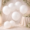 Balony Białe Klasyczne Pastelowe Balony 19" na Ślub Wesele GEMAR 50 szt.