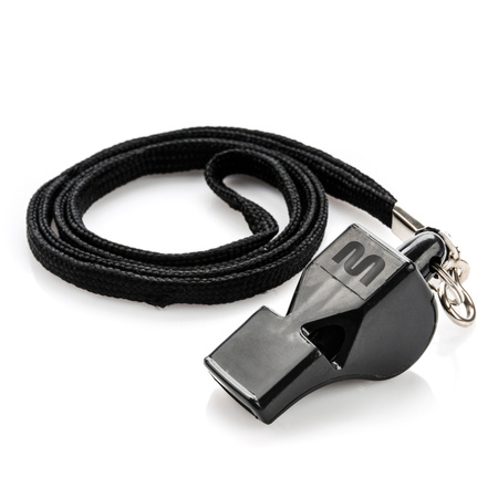 Gwizdek Sędziowski Wolf Bezkulkowy Plastikowy Ze Sznurkiem METEOR 120 db