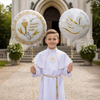 Balony Pierwsza Komunia Święta Kielich Biblia Gołąbek Na Komunię 2 szt. 18"