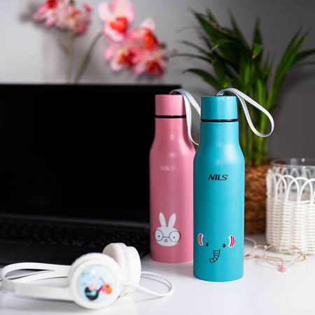 Kubek Termiczny Termos Turystyczny Stalowy Butelka Na Kawę Herbatę 500 ml