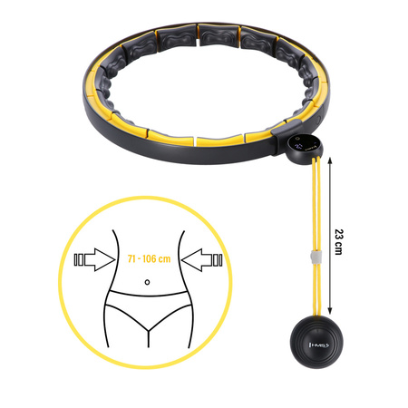 Hula Hop Magnetyczne Odchudzające Z Wypustkami i Obciążnikiem + Pas HMS