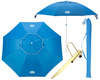 2w1 Parasol Parawan Plażowy Ogrodowy Składany Filtr UV + Uchwyt NILS CAMP