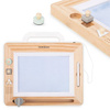 MAMABRUM Drewniany Znikopis Z Pieczątkami - Tablica Do Rysowania