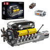 Zestaw Klocki Konstrukcyjne Silnik Samochodowy V12 1260 el. Na Prezent MOULD KING