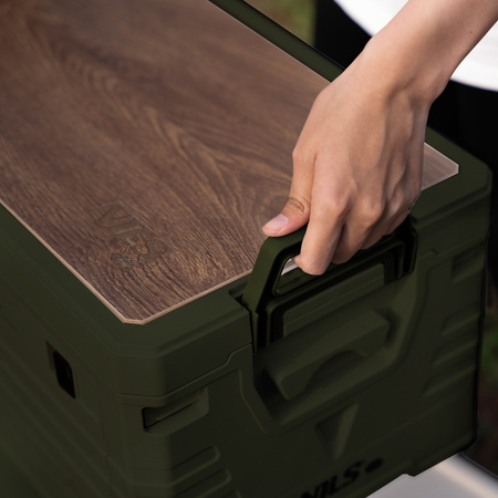 Skrzynia Pojemnik Pudełko Do Przechowywania Transportowa Kempingowa 2w1 32L