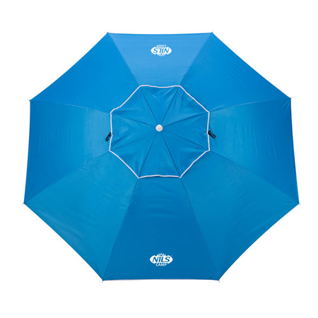 2w1 Parasol Parawan Plażowy Ogrodowy Składany Filtr UV + Uchwyt NILS CAMP