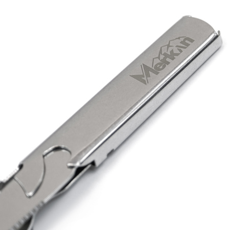 MERKAN Zestaw Sztućców Turystycznych Ze Stali Nierdzewnej 3w1 + Otwieracz