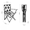 Krzesło Turystyczne Składane Kempingowe Plażowe Ogrodowe + Pokrowiec NILS