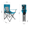Krzesło Turystyczne Składane Kempingowe Plażowe Ogrodowe + Pokrowiec NILS