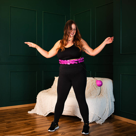 HMS Hula Hop Odchudzające Z Wypustkami i Obciążnikiem + Pas Plus Size