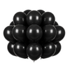 Balony Pastelowe Lateksowe Czarne Na Urodziny Dekoracja 19" - 25 szt.