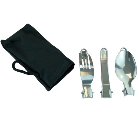 MERKAN Menażka Turystyczna Harcerska Wojskowa Garnek Z Przykrywką + Sztućce