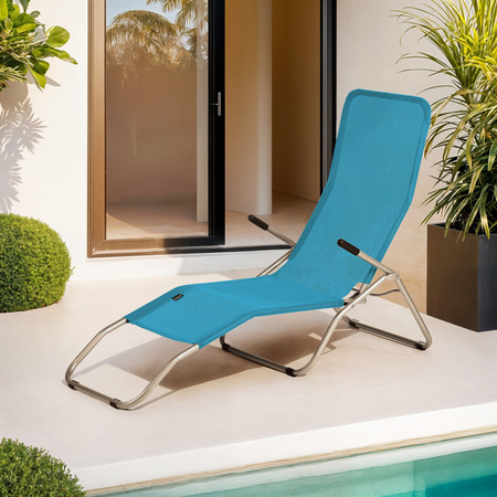 Leżak Ogrodowy Plażowy Basenowy Kempingowy Fotel Składany Turystyczny NILS