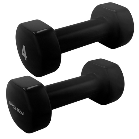 Hantle Winylowe Do Treningu Ćwiczeń Fitness Ciężarki Antypoślizgowe 2x4 kg