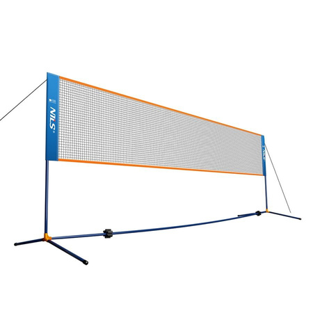 NILS Zestaw Siatka + Stelaż Do Gry Rekreacyjnej W Badmintona 400 cm