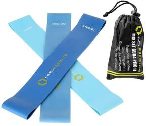 HMS Zestaw 3 Gum Taśm Do Ćwiczeń Fitness Crossfit